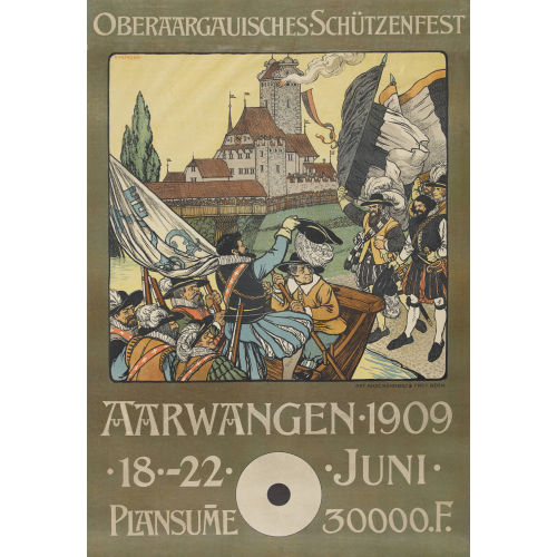 RUDOLF M�NGER : 'Oberaargauisches Sch�tzenfest Aarwangen 1909' (DOBIASCHOFSKY AUKTIONEN AG)