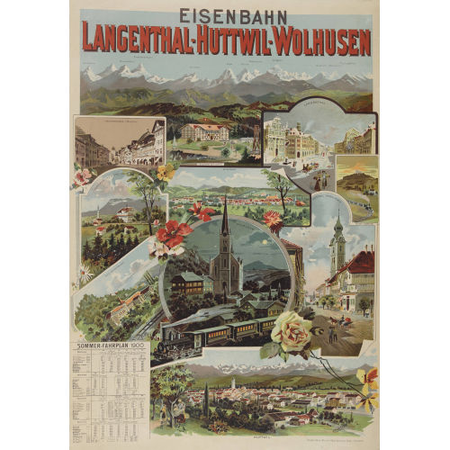 ANTON RECKZIEGEL : 'Eisenbahn Langenthal-Huttwil-Wolhusen' (DOBIASCHOFSKY AUKTIONEN AG)