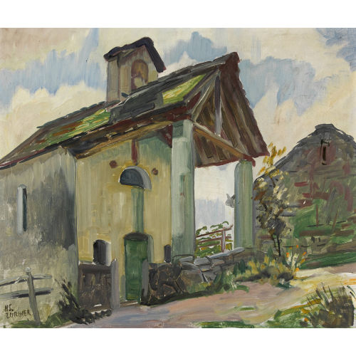 HANS Z�RCHER : 'Tirolo bei Giornico' (DOBIASCHOFSKY AUKTIONEN AG)