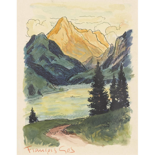 FRAN�OIS GOS : Gebirgssee (DOBIASCHOFSKY AUKTIONEN AG)