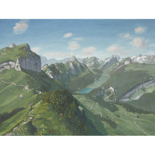 CHRISTIAN VETSCH : Blick auf den Seealpsee (DOBIASCHOFSKY AUKTIONEN AG)
