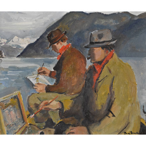 BENJAMIN II VAUTIER : Atelier auf dem See (DOBIASCHOFSKY AUKTIONEN AG)