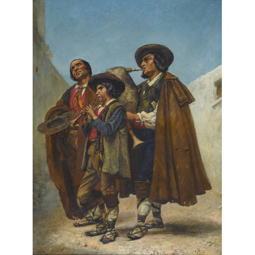 FRANK BUCHSER : Spanische Dudelsackpfeifer (DOBIASCHOFSKY AUKTIONEN AG)