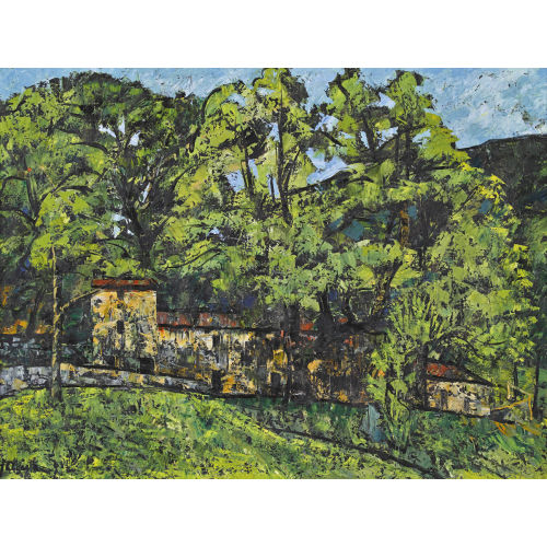 FAUSTO AGNELLI : Tessiner Landschaft mit alter M�hle (DOBIASCHOFSKY AUKTIONEN AG)