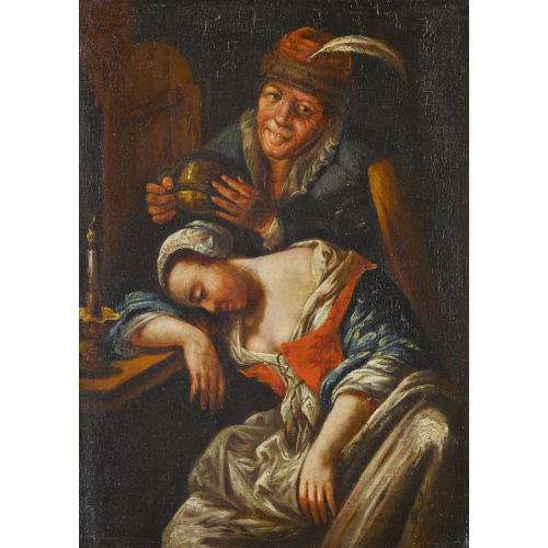 GODFRIED (AUCH SCHALKEN SCHALCKEN : Die schlafende Magd (DOBIASCHOFSKY AUKTIONEN AG)