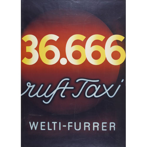 LEO KECK : '36.666 ruft Taxi Welti-Furrer' (DOBIASCHOFSKY AUKTIONEN AG)