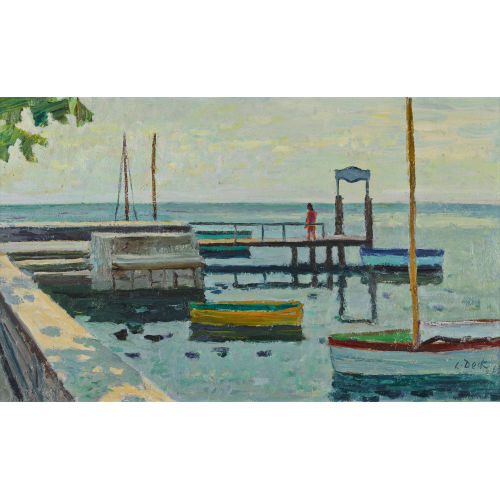 LEO DECK : 'Ouchy, Lausanne' (DOBIASCHOFSKY AUKTIONEN AG)