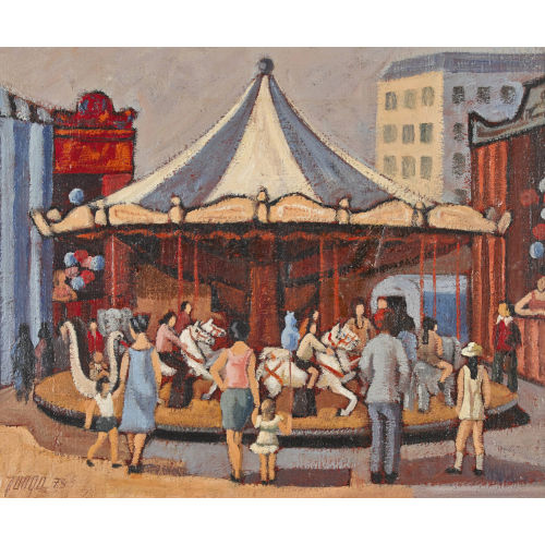 JEAN-PIERRE JUNGO : 'Le carousel' (DOBIASCHOFSKY AUKTIONEN AG)