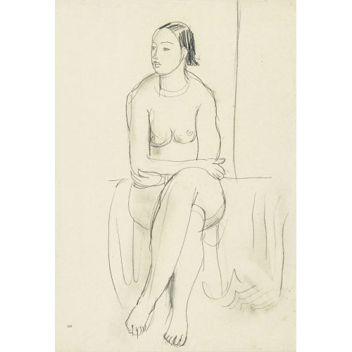 MAURICE BARRAUD : Femme assise (DOBIASCHOFSKY AUKTIONEN AG)