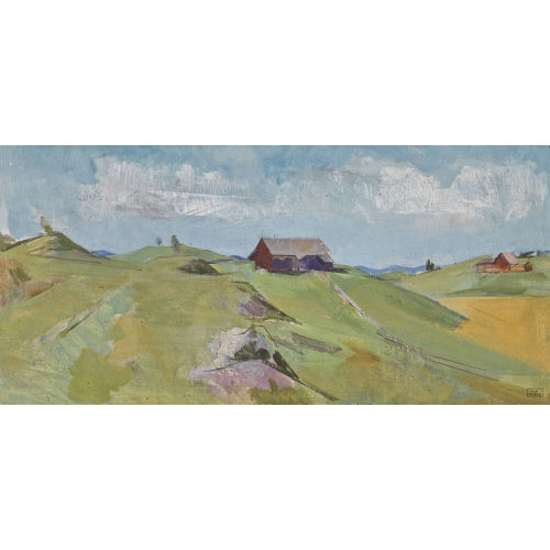 HANS ROHNER : H�gelige Landschaft (DOBIASCHOFSKY AUKTIONEN AG)