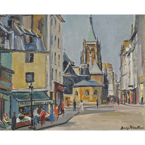 BENJAMIN II VAUTIER : '�glise St-S�verin de Paris' (DOBIASCHOFSKY AUKTIONEN AG)