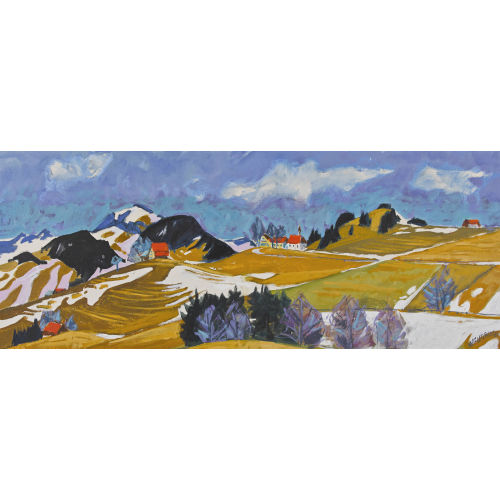 WERNER WEISK�NIG : Appenzeller Landschaft im Vorfr�hling (DOBIASCHOFSKY AUKTIONEN AG)