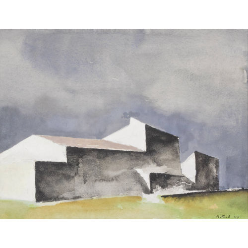 RODOLPHE TH�OPHILE BOSSHARD : Ferme blanche (DOBIASCHOFSKY AUKTIONEN AG)