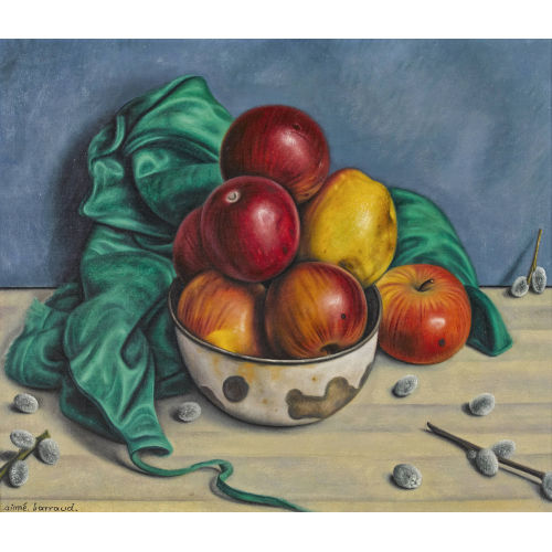 AIM� VICTOR BARRAUD : Nature morte aux pommes (DOBIASCHOFSKY AUKTIONEN AG)