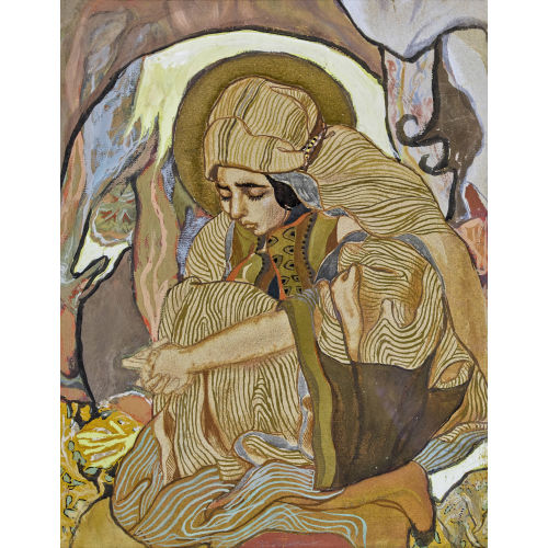 CHARLES-CLOS OLSOMMER : Jeune femme contemplative (DOBIASCHOFSKY AUKTIONEN AG)