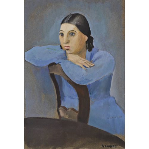 ALBERT CHAVAZ : Femme assise (DOBIASCHOFSKY AUKTIONEN AG)