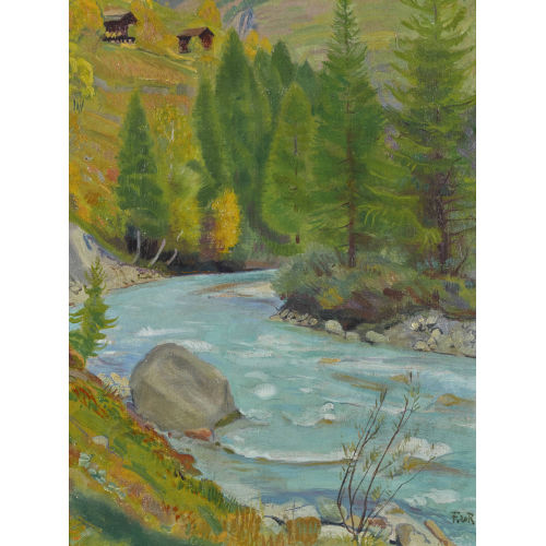 FRAN�OIS DE RIBAUPIERRE : La vall�e de la Borgne (DOBIASCHOFSKY AUKTIONEN AG)