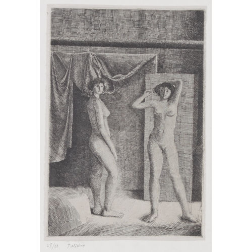 G�RARD DE PAL�ZIEUX : 'Deux nus debout' (DOBIASCHOFSKY AUKTIONEN AG)