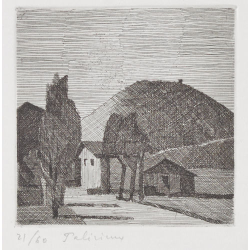 G�RARD DE PAL�ZIEUX : 'Route pr�s de Granges (Valais)' (DOBIASCHOFSKY AUKTIONEN AG)