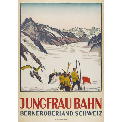 EMIL CARDINAUX : 'Jungfrau Bahn Berneroberland, Schweiz' (DOBIASCHOFSKY AUKTIONEN AG)