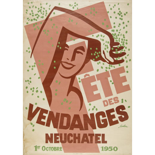 �RIC DE COULON : 'Vendanges Neuch�tel 1950' (DOBIASCHOFSKY AUKTIONEN AG)