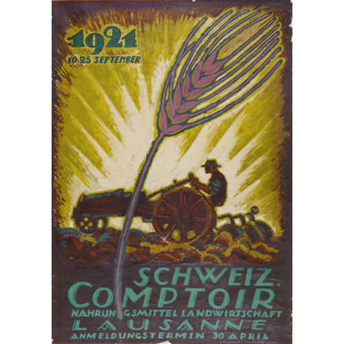 PERCIVAL PERNET : 'Schweiz. Comptoir Lausanne 1921' (DOBIASCHOFSKY AUKTIONEN AG)