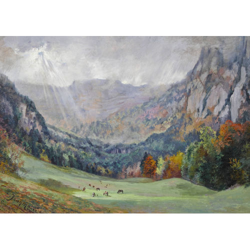 �DOUARD JEANMAIRE : 'Le Creux-du-Van, des vents et de la pluie' (DOBIASCHOFSKY AUKTIONEN AG)