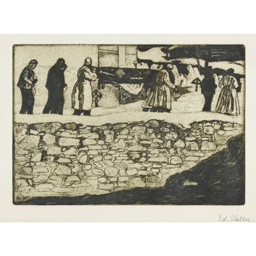 �DOUARD VALLET : 'Enterrement' (DOBIASCHOFSKY AUKTIONEN AG)