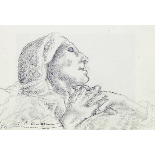 CHARLES-CLOS OLSOMMER : Sinnende Frau (DOBIASCHOFSKY AUKTIONEN AG)