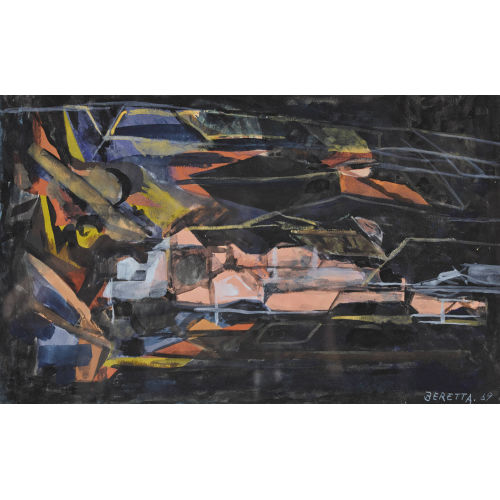 EMILIO MARIA BERETTA : Paysage abstrait (DOBIASCHOFSKY AUKTIONEN AG)