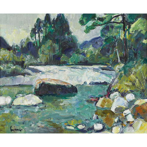 CARL WALTER LINER : Sommerliche Sitterlandschaft (DOBIASCHOFSKY AUKTIONEN AG)