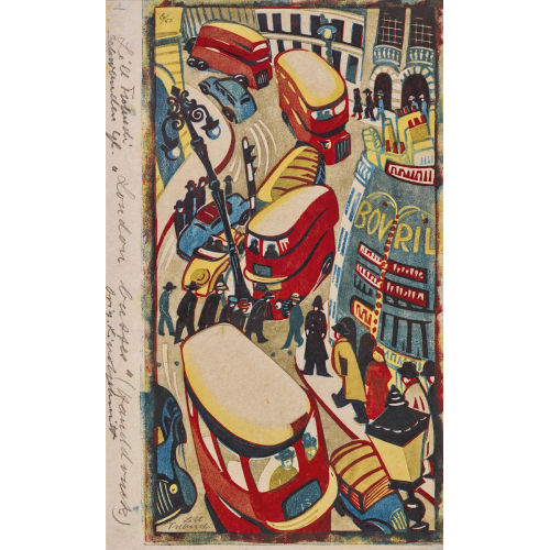 LILL TSCHUDI : 'London Busses' (DOBIASCHOFSKY AUKTIONEN AG)