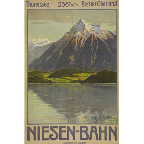 ANTON RECKZIEGEL : 'Niesen-Bahn' (DOBIASCHOFSKY AUKTIONEN AG)