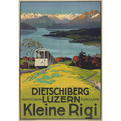 OTTO LANDOLT : 'Dietschiberg Luzern Kleine Rigi' (DOBIASCHOFSKY AUKTIONEN AG)