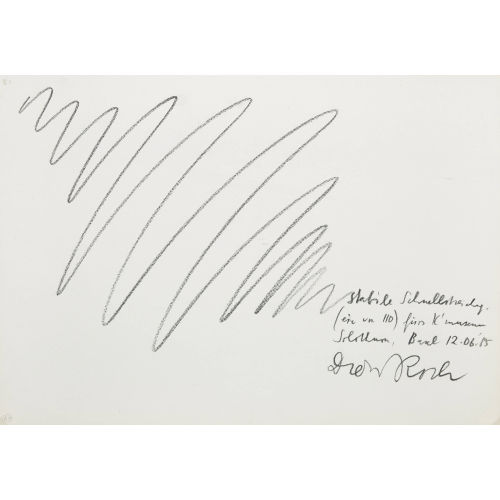 DIETER ROTH : 'Stabile Schnellzeichnung f�rs K′museum Solothurn' (DOBIASCHOFSKY AUKTIONEN AG)