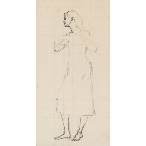 FERDINAND HODLER : Studie zu 'Ergriffenheit' (DOBIASCHOFSKY AUKTIONEN AG)