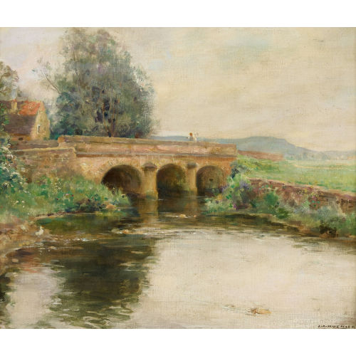 JULES-ALEXIS MUENIER : Pont sur le Durgeon pr�s de Coulevon (DOBIASCHOFSKY AUKTIONEN AG)