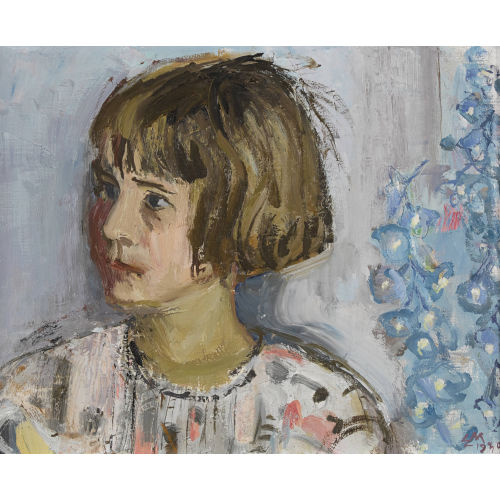 ERNST MORGENTHALER : M�dchenportr�t (DOBIASCHOFSKY AUKTIONEN AG)