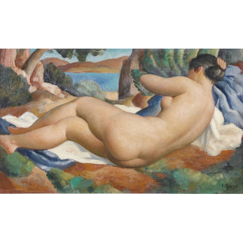 PAUL TH�OPHILE ROBERT : Baigneuse au bord du lac (DOBIASCHOFSKY AUKTIONEN AG)