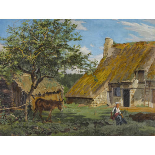 CHARLES-�DOUARD DU BOIS : Ferme du c�t� de Locraz (DOBIASCHOFSKY AUKTIONEN AG)