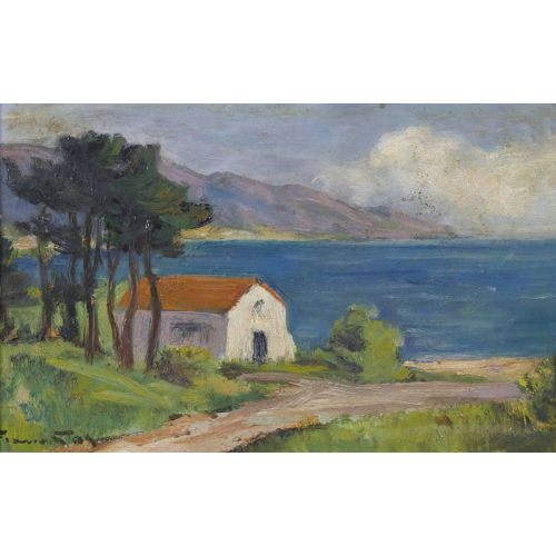 FRAN�OIS GOS : Sommerliche K�stenpartie (DOBIASCHOFSKY AUKTIONEN AG)