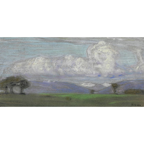 JEAN PHILIPPE �DOUARD ROBERT : Weite Landschaft mit Wolken (DOBIASCHOFSKY AUKTIONEN AG)