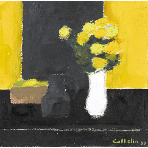 BERNARD CATHELIN : Nature morte aux fleurs et vases (DOBIASCHOFSKY AUKTIONEN AG)