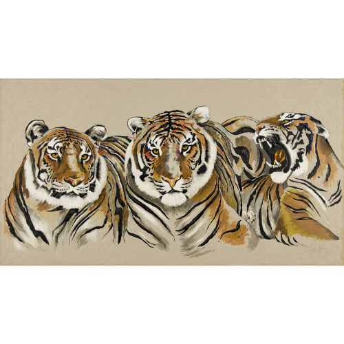 ROLF KNIE : 'Drei Bengalische Tiger' (DOBIASCHOFSKY AUKTIONEN AG)