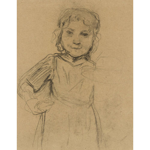 ALBERT ANKER : 'M�dchen in Dreiviertelfigur (Frontalansicht)' (DOBIASCHOFSKY AUKTIONEN AG)