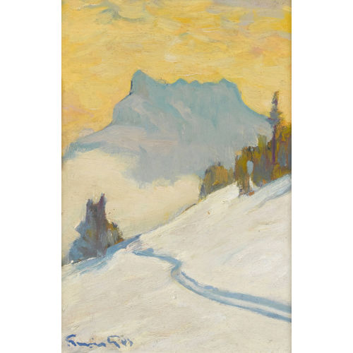 FRAN�OIS GOS : Les Dents du Midi en hiver (DOBIASCHOFSKY AUKTIONEN AG)