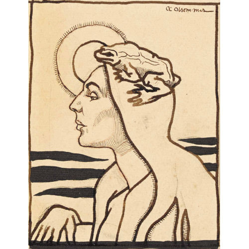 CHARLES-CLOS OLSOMMER : Femme au crapaud (DOBIASCHOFSKY AUKTIONEN AG)