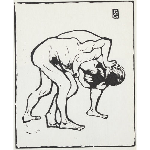 GIOVANNI GIACOMETTI : 'La Lotta I. Ringende Knaben. Diego und Alberto' (DOBIASCHOFSKY AUKTIONEN AG)