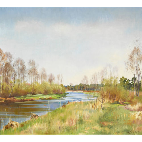 MARCUS JACOBI : 'An der alten Aare' (DOBIASCHOFSKY AUKTIONEN AG)