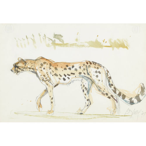 FRITZ HUG : Schreitender Gepard (DOBIASCHOFSKY AUKTIONEN AG)